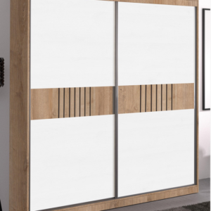 armario roble/blanco